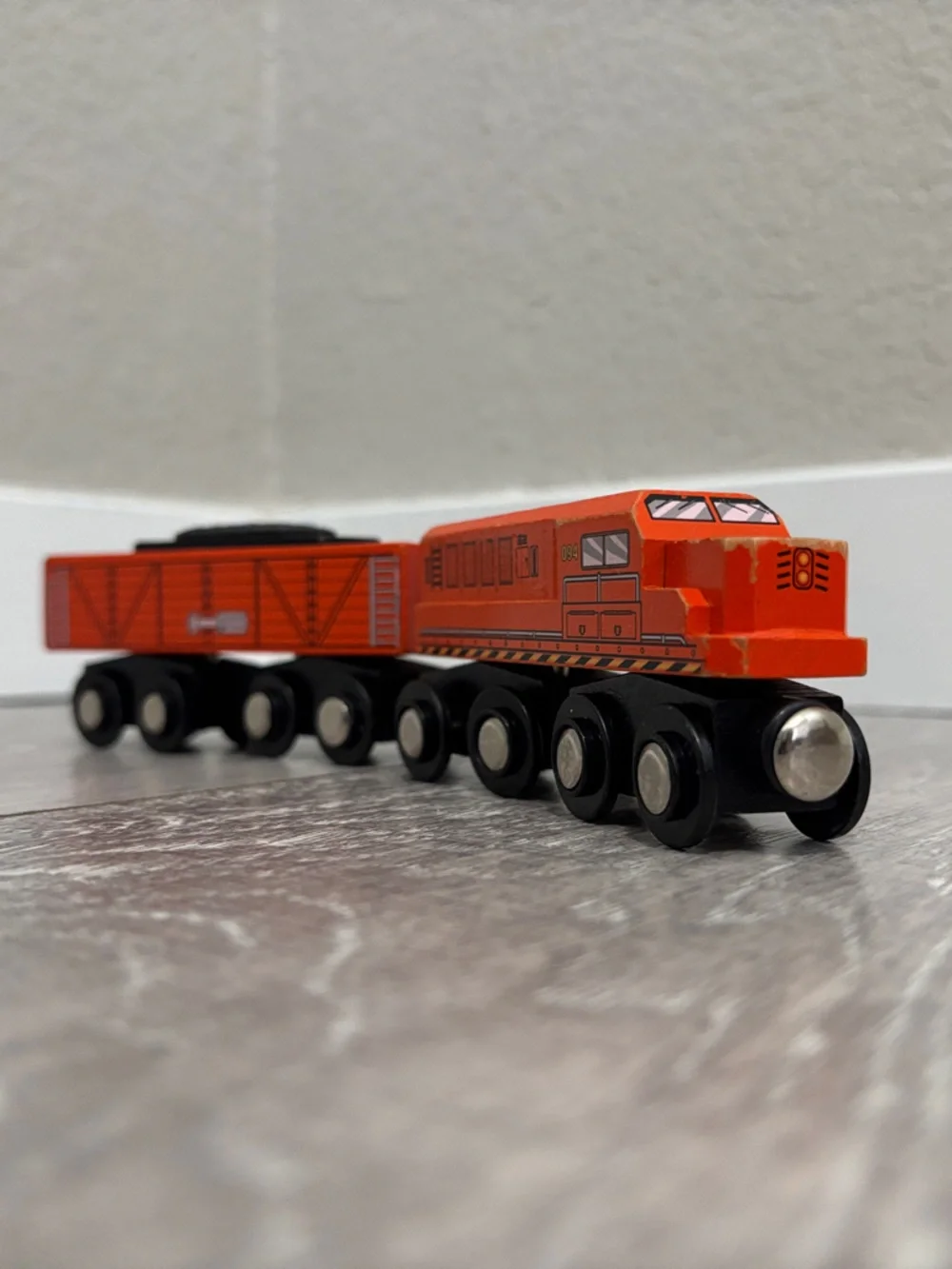 Battat Wooden Train Set - Orange